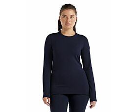 Icebreaker Merino 260 Tech LS Crewe Thermoshirt Dames Midnight Navy M